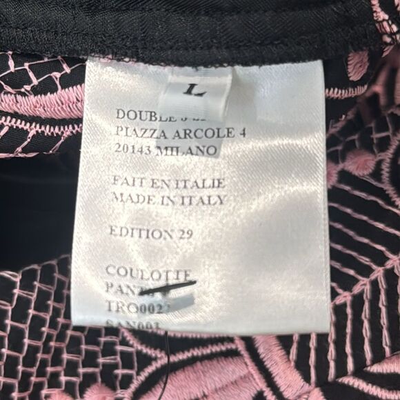 NWT La Double J Patterned Culotte Pants SANGALLO FLOWER Large Pink - Picture 13 of 14